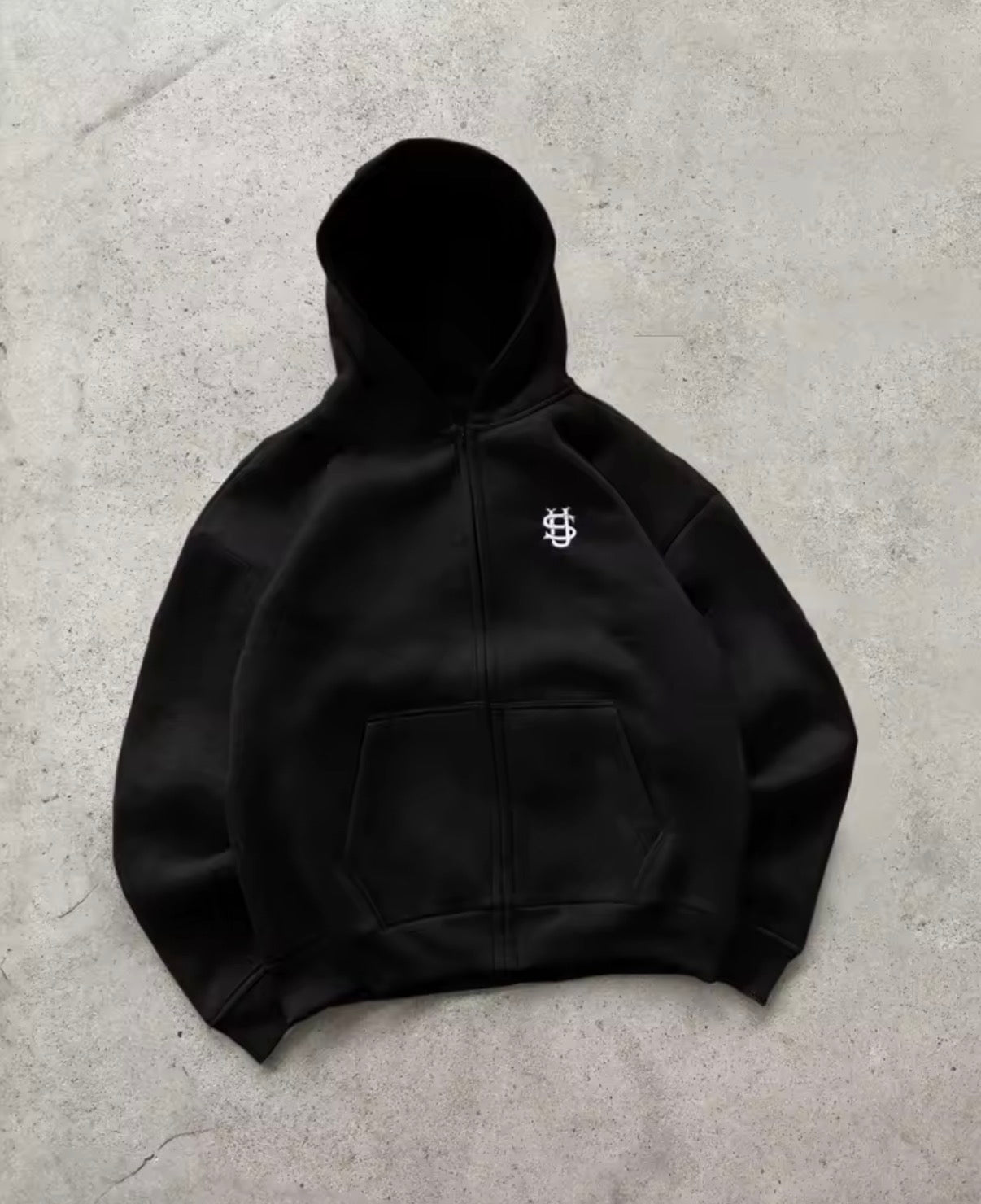 Essential Oversized Zip Hoodie
